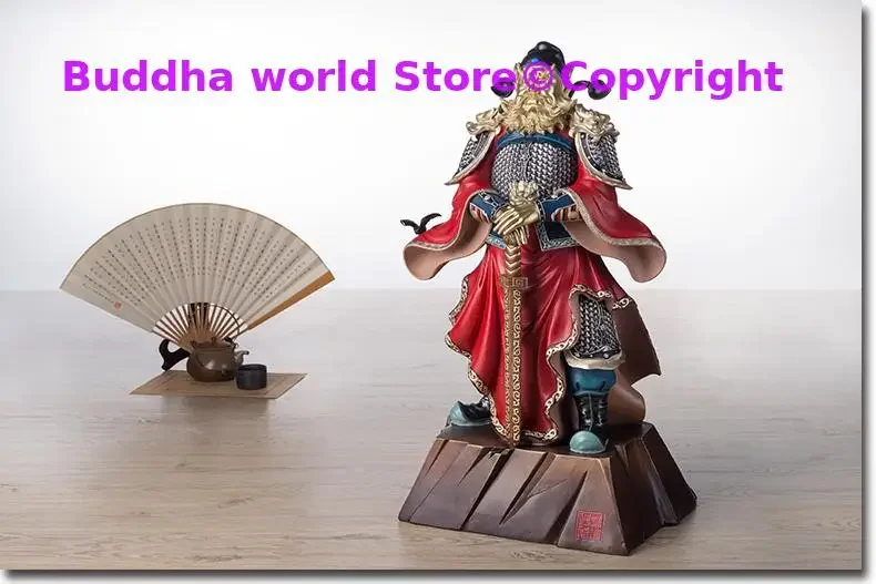 60CM huge Asia Geomantic Master Zhongkui GOD brass statue Home Vestibule living room Spiritual protection Exorcism Talisman