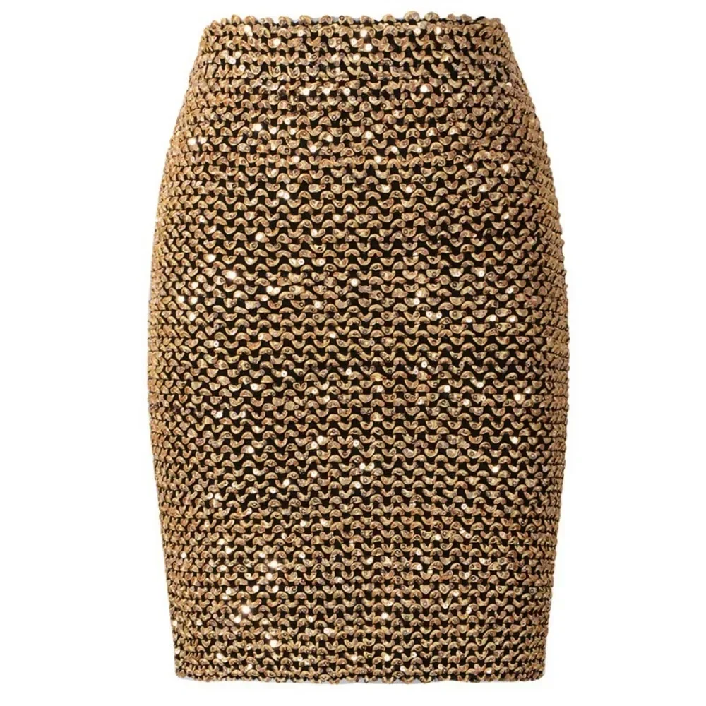 Skirts for Women Clothing Fashion Clothes Casual Streetwear Y2k Skirt Party Club Stage Show Sequin Wrapped Hip Skirt Elegant
