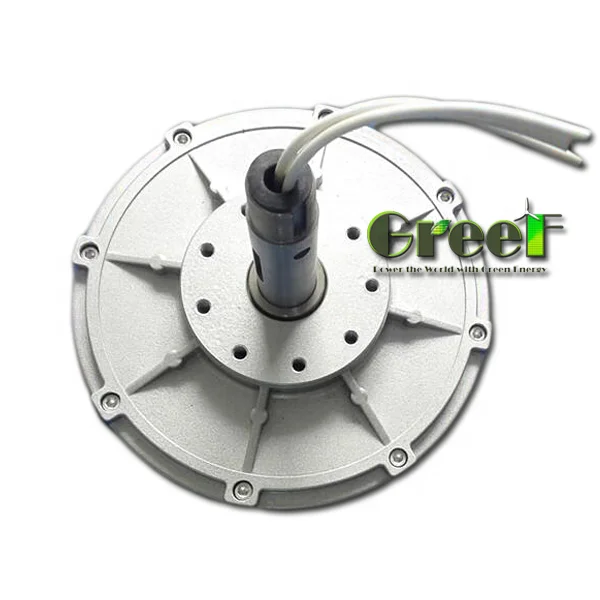 

2kW 500rpm Low Speed, 3 Phase Vertical Wind Turbine Coreless Permanent Magnet Generator/High Efficiency Alternator