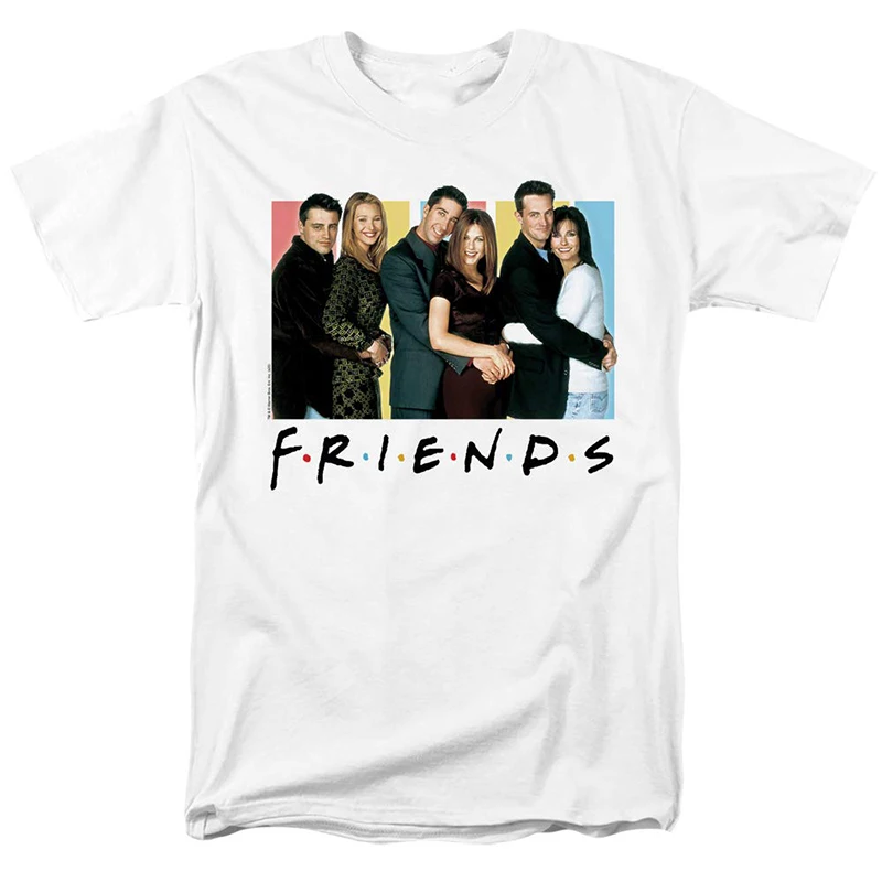 Friends TV Series Printed Cotton T-Shirts Men Women Fashion Streetwear Short Sleeve T Shirt Harajuku Unisex Tees Tops Clothing