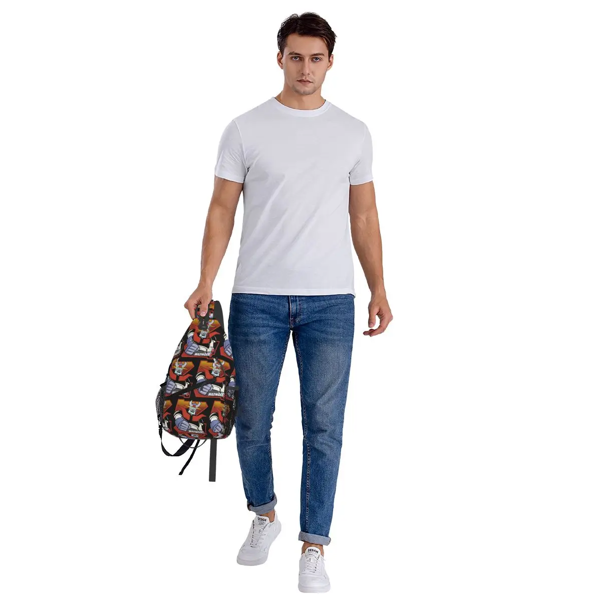Mazinger Z Goldorak Actarus Grendizer masque sac de poitrine hommes fronde sac à dos à bandoulière sac de poitrine voyage sac à dos sac à bandoulière