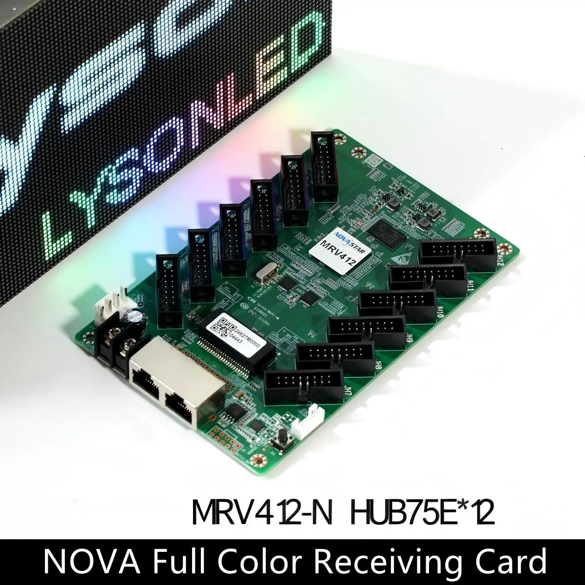 

Novastar MRV412-N Светодиодная видеостена приемная карта Большой экран дисплея RGB Matrix Hub75 Полноцветный модуль Контроллер