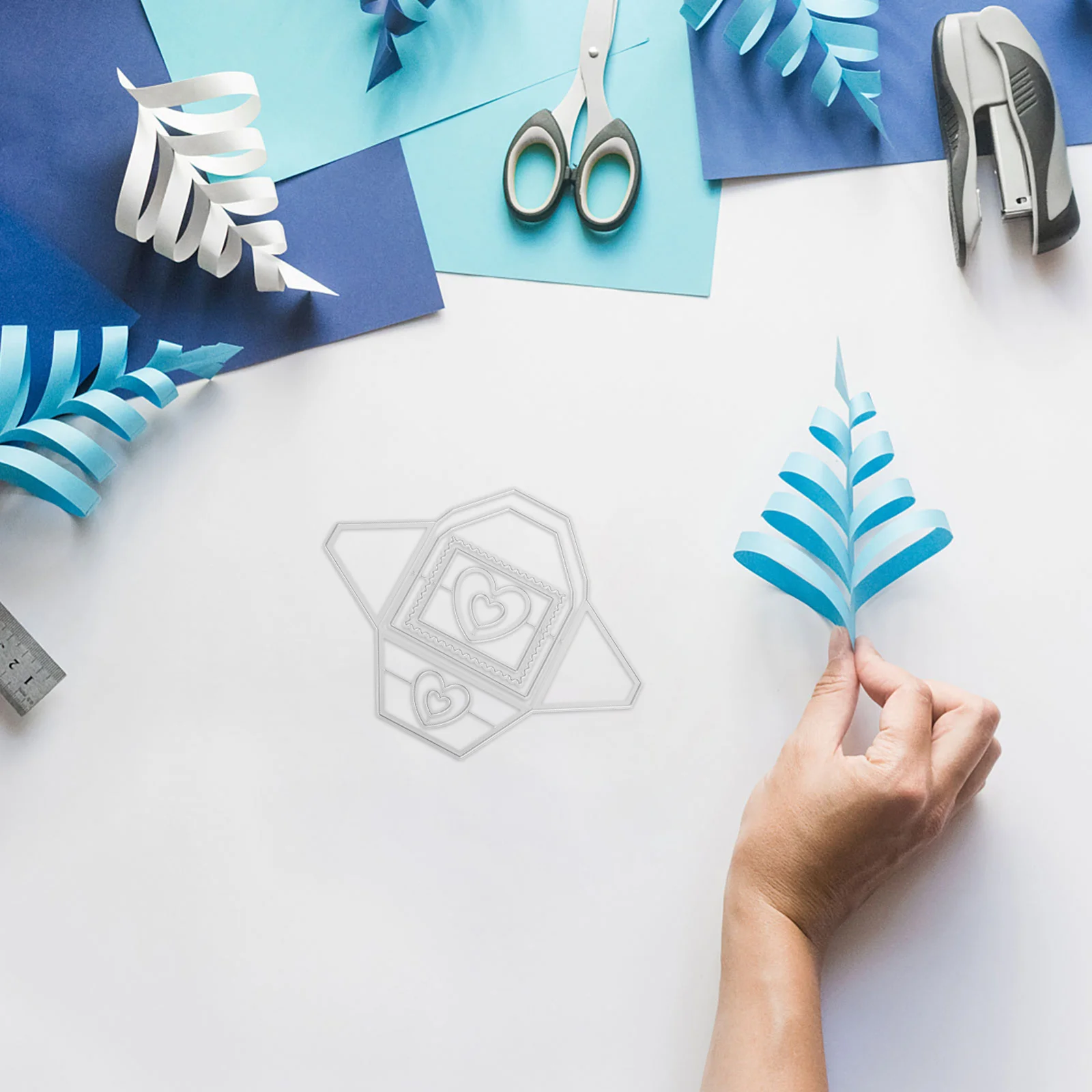 

Background Frame Metal Die Cuts - Precision Engineered Steel Dies for Scrapbooking Cards Envelopes DIY Craft Templates