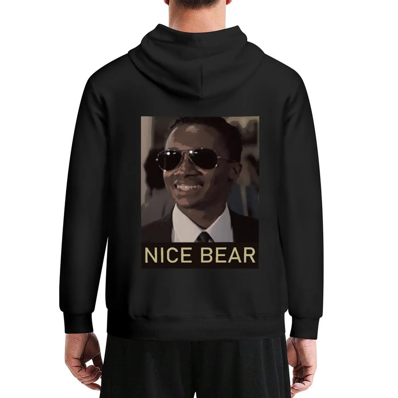 

Die Hard Nice Bear Argyle Limo Driver Hoodie men clothing men's autumn clothes hooded shirt male clothes graphic hoodie