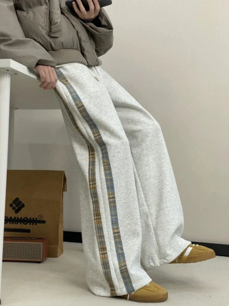 ズボン男性スポーツパンツ若い学生セールクリアランスセール Y2k 新高品質レトロ原宿メンズスウェットパンツワイドレッグ