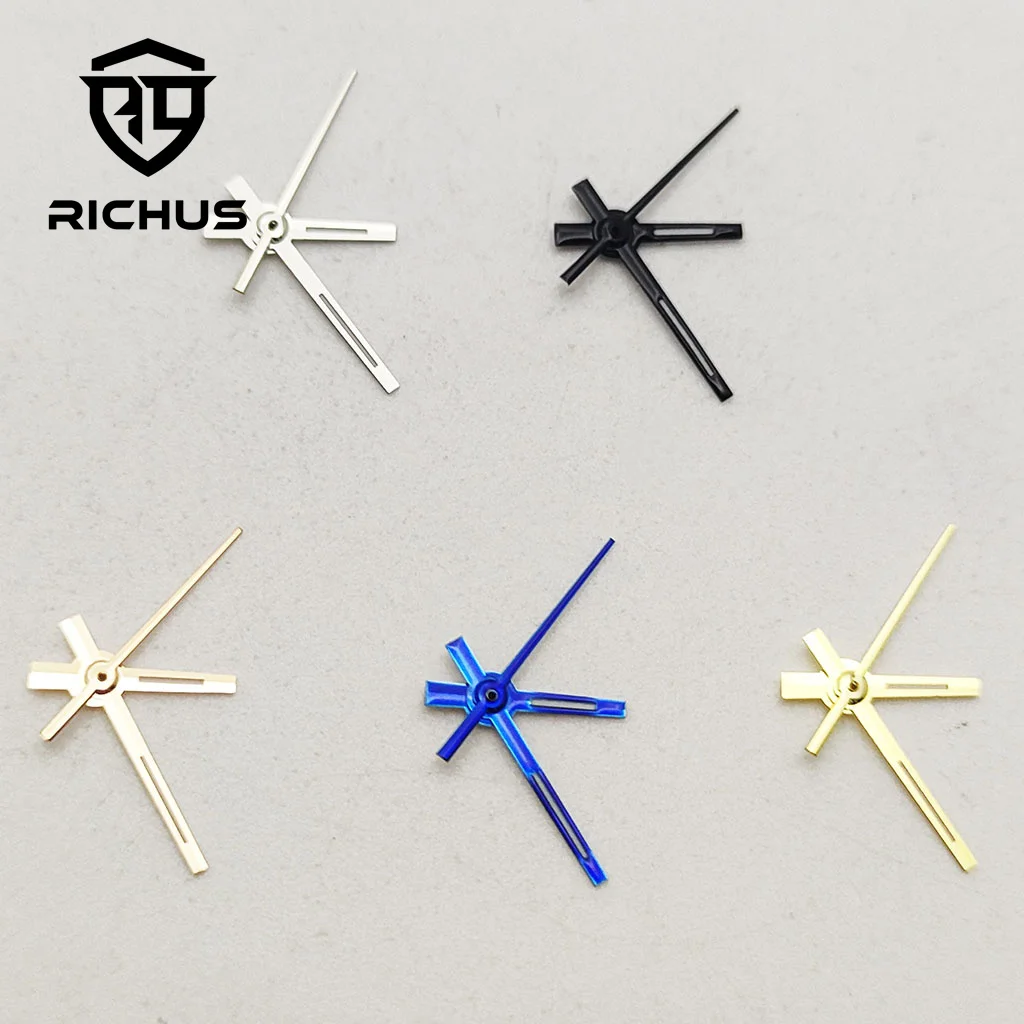 RICHUS NH05 стрелки серебро/черный/синий/золото/розовое золото стрелки часов зеленые светящиеся подходят NH05 NH06 механизм аксессуары для часов