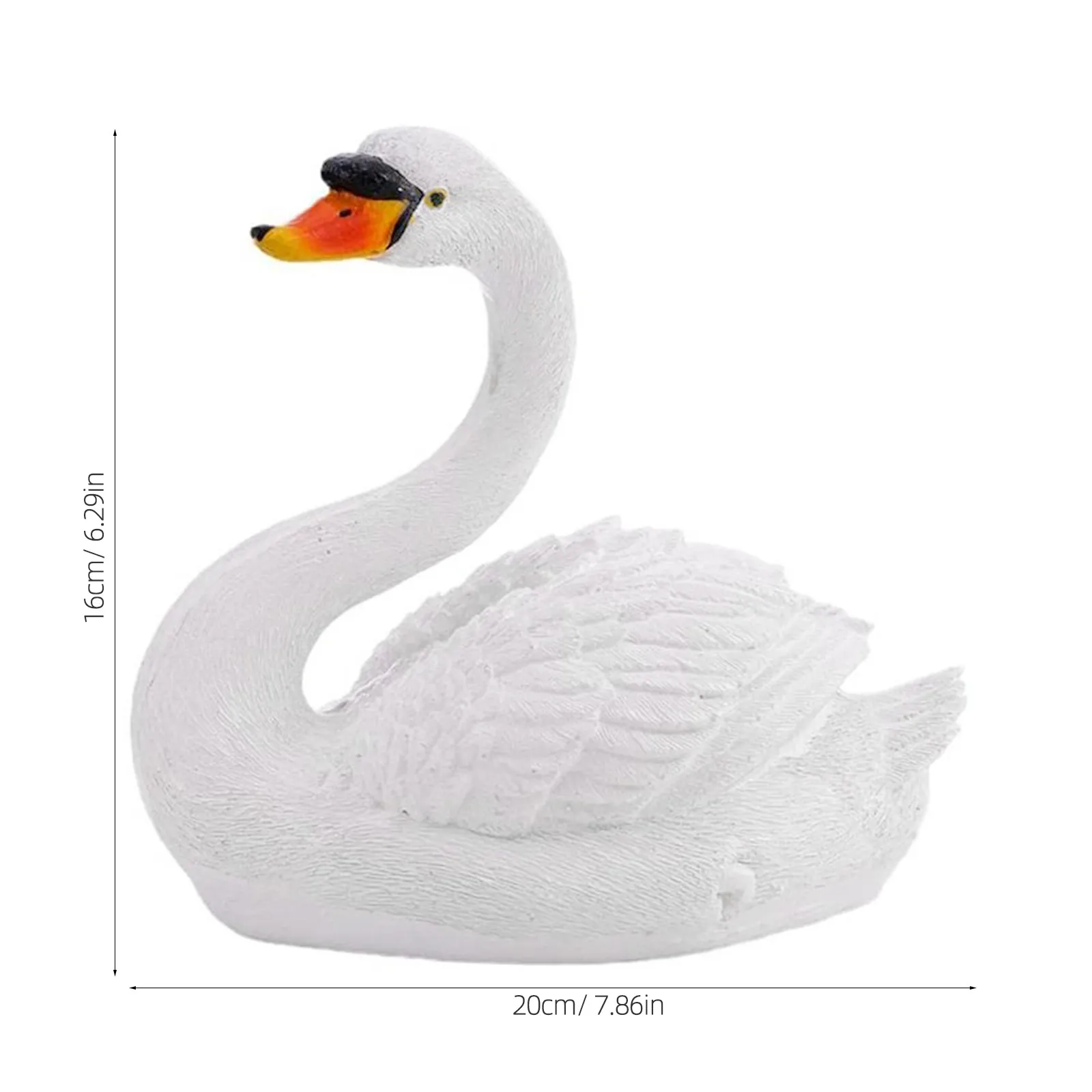 Resin Swan Floating Ornament Detailed Simulation Swan Decor for Garden Pond Pool Yard Outdoor Decoration Garden Ornament