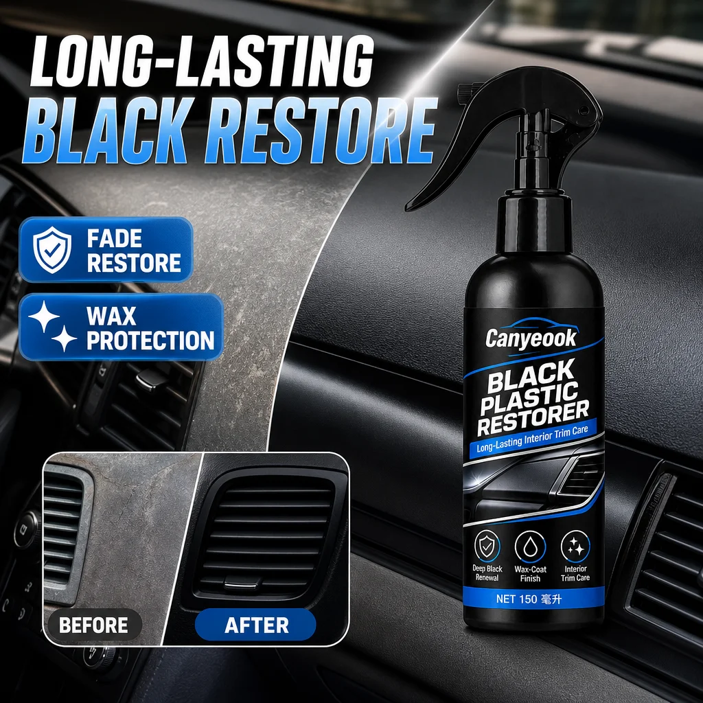CANYEOOK 150ml Engine Cleaner Spray - Remove Grease Dirt Restore Shine Anti-Aging Coating Heat Resistant for Car Motorcycle RV