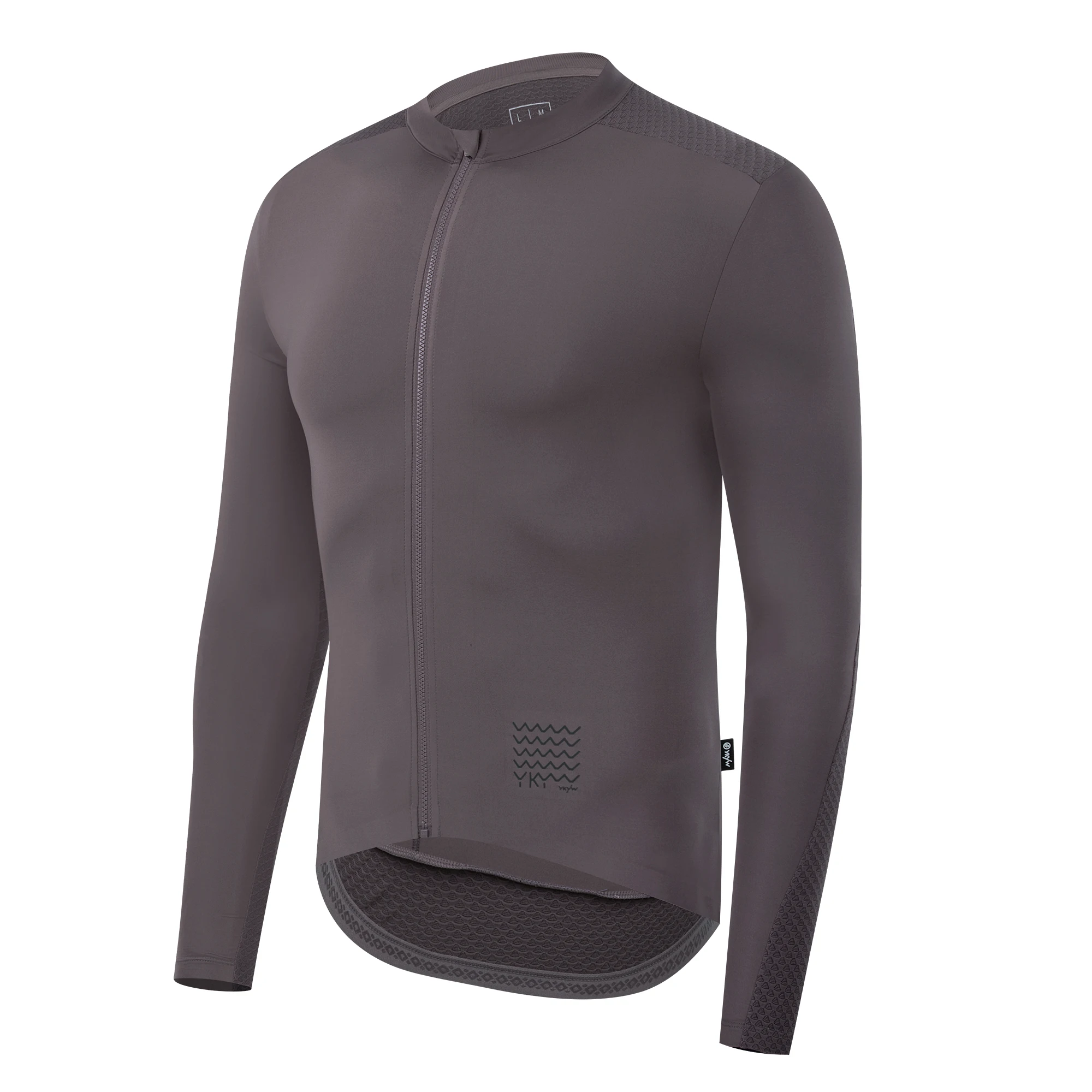 YKYWBIKE Herren-Radtrikot, langärmelig, leicht, Pro Team, schweißhemmend, atmungsaktiv, Rennrad-Trikot, Fahrradshirt – Detail 9