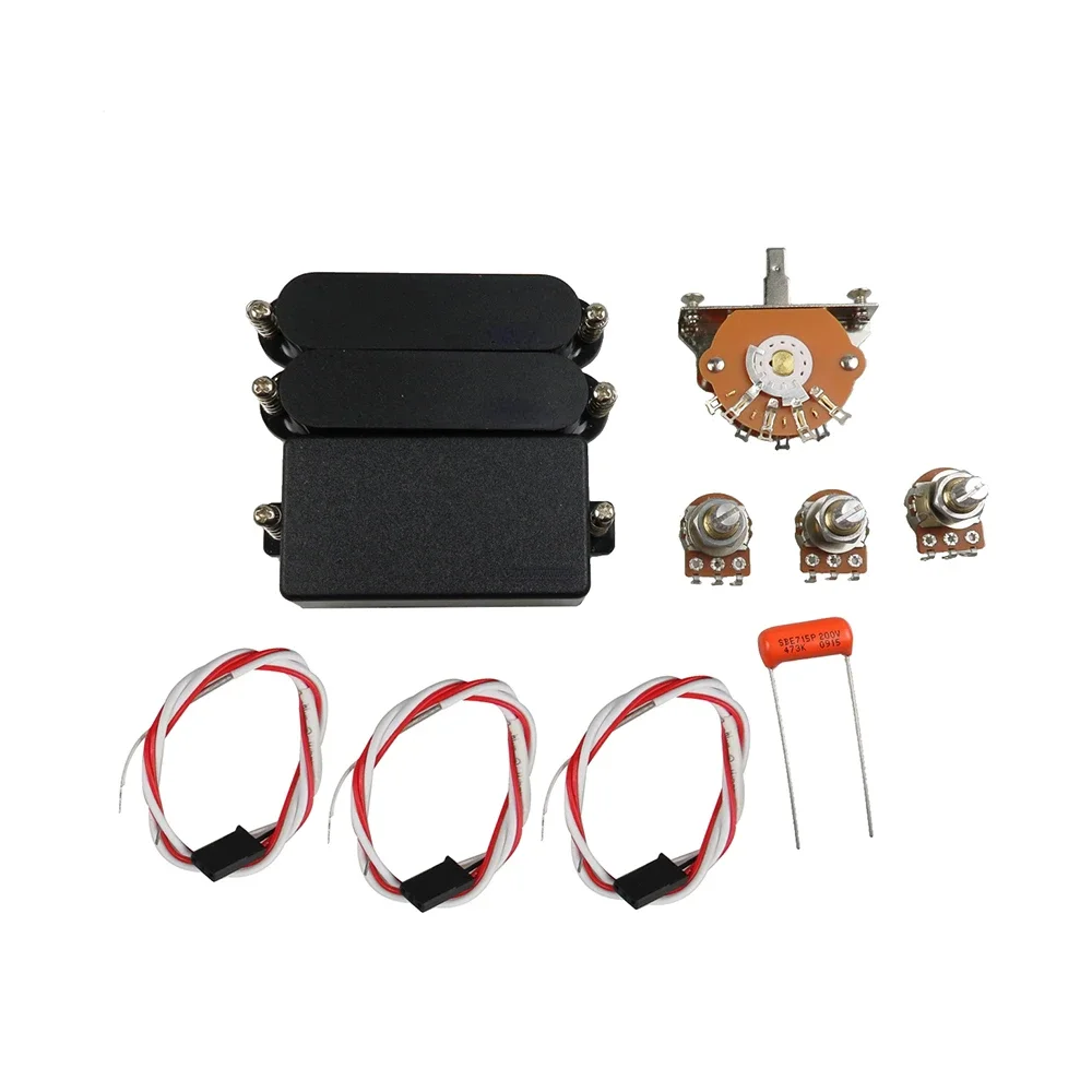 Active Guitar Pickup Humbucker Pickup Ssh Neck Middle & Bridge/with Potentiometer Accessory Set