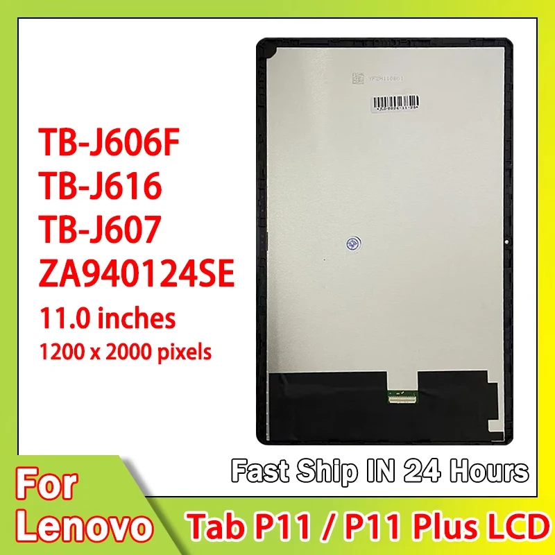 11.0 pouces pour Lenovo Tab P11 TB-J606F J606L J606 LCD écran tactile Hébergements eur assemblée pour Tab P11 Plus TB-J616 J607 LCD