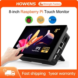 8-Zoll-Monitor für Himbeer-Pi 4 3 Touchscreen 1280x800 16:10 Display HDMI-USB-Schnitts telle für Computer programm monitore