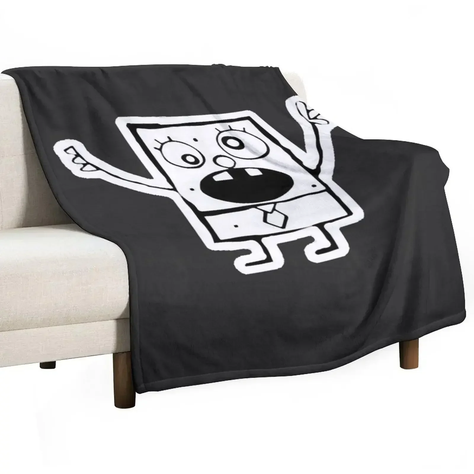 doodlebob Sticker Throw Blanket Decorative Sofas Vintage Sofa Quilt Thermals For Travel Blankets