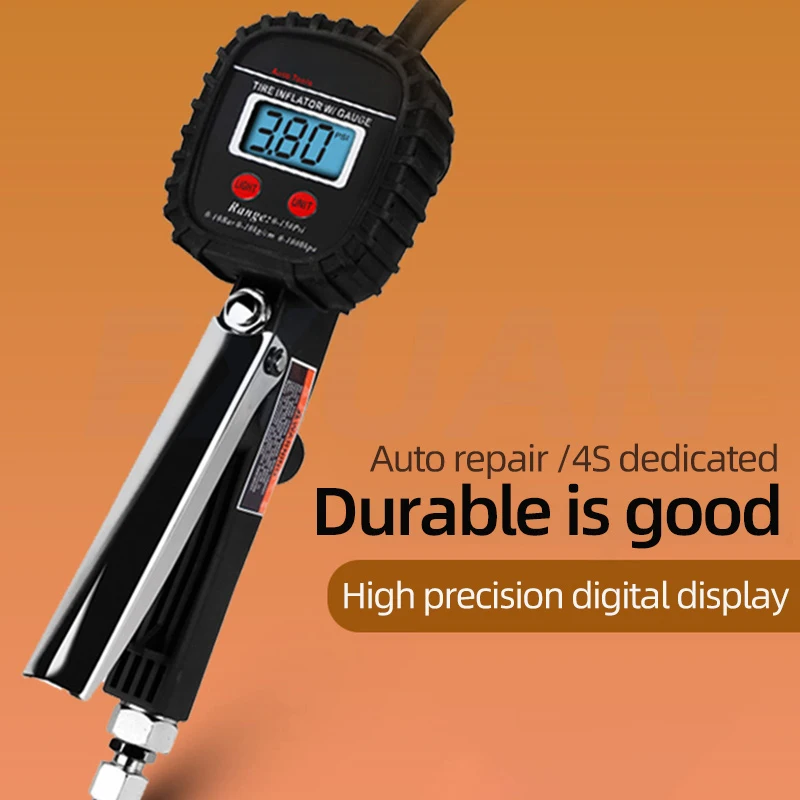 

Automotive Tire Test Pressure Gauge Electronic Pressure Gauge Precise Inflation Gun High Precision Digital Tire Pressure Gauge