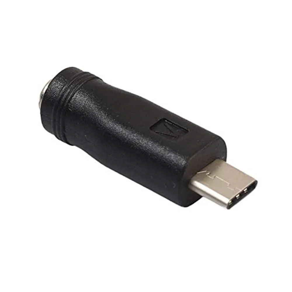 5.5 mm Outer x 2.1 mm Inner DC Barrel Jack Plug Female to USB Type C 3.1 Male Power Charging Cable Adapter Converter Connector