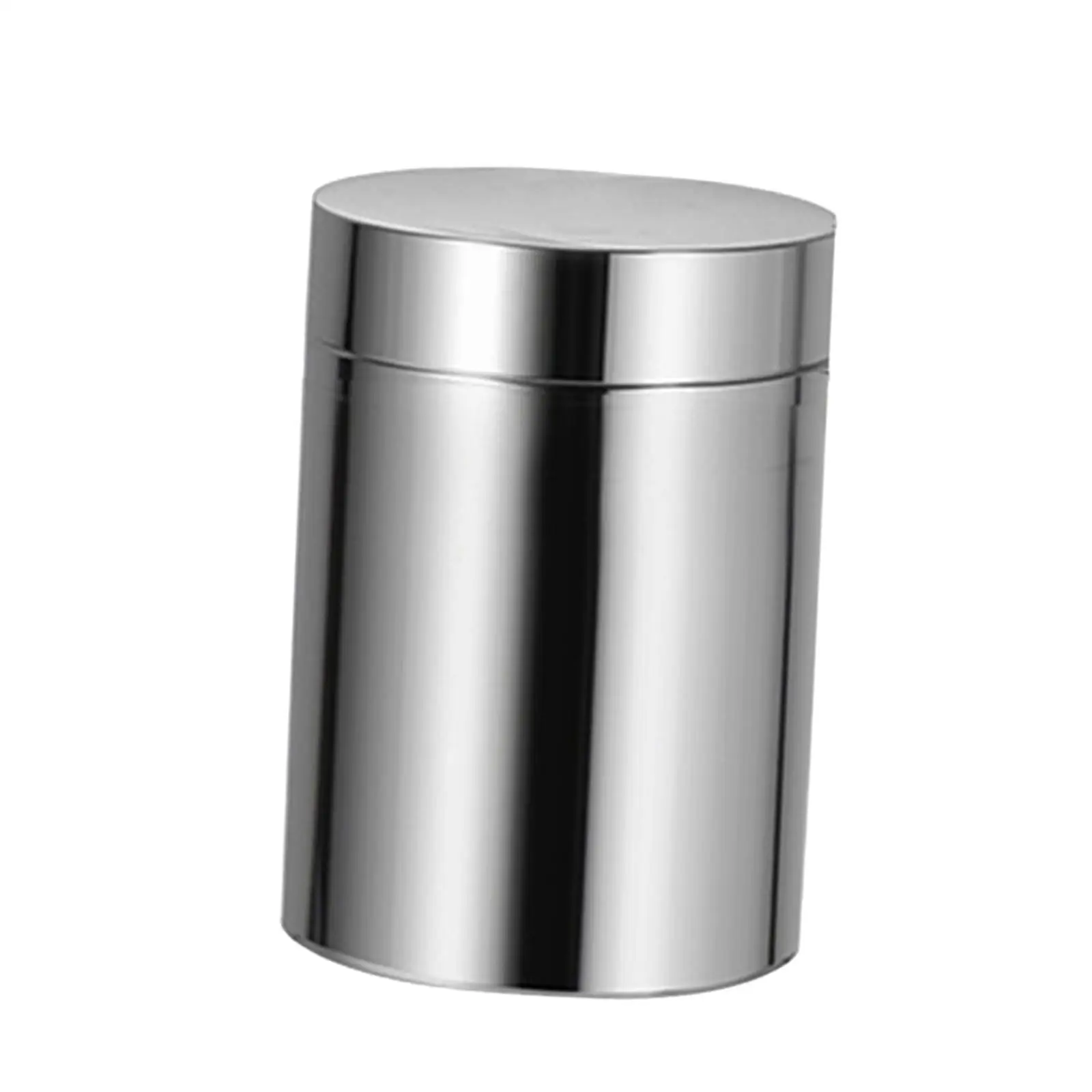 Stainless Steel Small Tin Can Box Canister with Airtight Lids Organizer Round Tin Can Box for Tea Sugar Coffee Loose Leaf