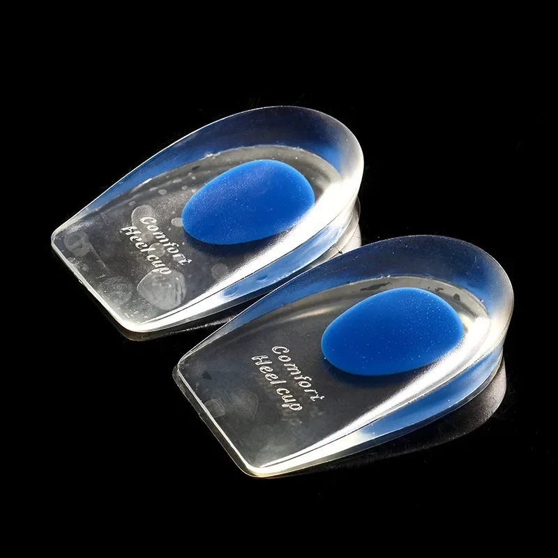 2pcs Soft Silicone Gel Insoles for Heel Spurs Pain Relief Foot Cushion Foot Massager Care Heel Cups Shoe Pads Increase Care Tool