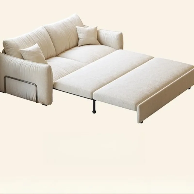 Woonkamerbank klein appartement moderne retro woonkamer telescopische opvouwbare geïntegreerde slaapbank voor twee doeleinden