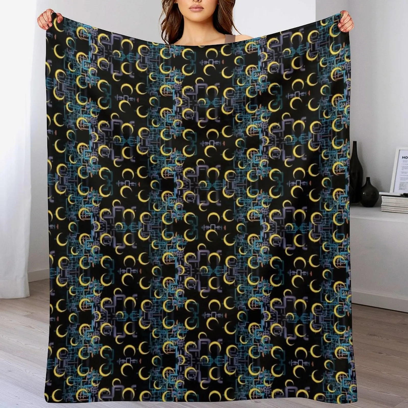 Dan Flashes pattern cool tim robinson #1 Throw Blanket Decorative Throw Designers Blankets