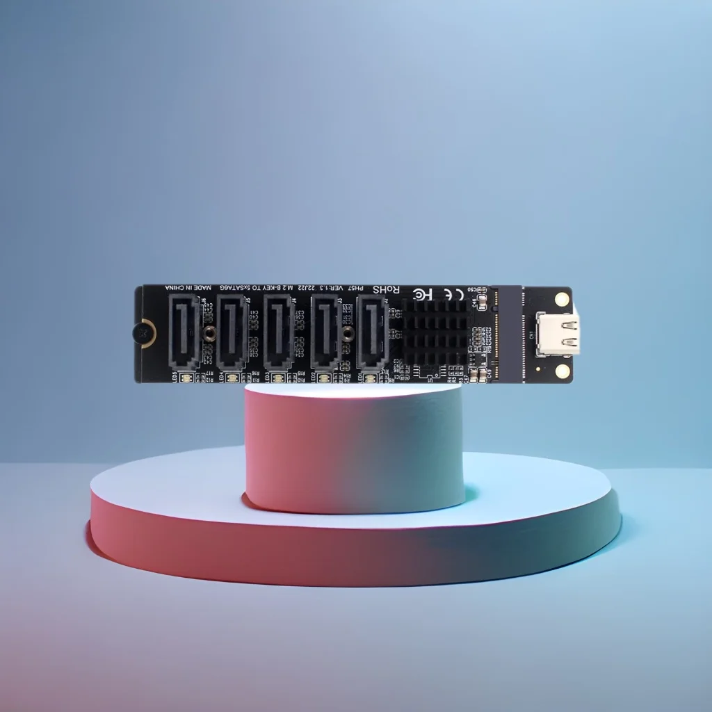

НОВЫЙ адаптер типа C на 5 портов SATA 3.0 6 Гбит/с JM575 + JMS580 Чип USB C 10G Корпус Сервер ПК Компьютер USB-C к карты расширения SATA3