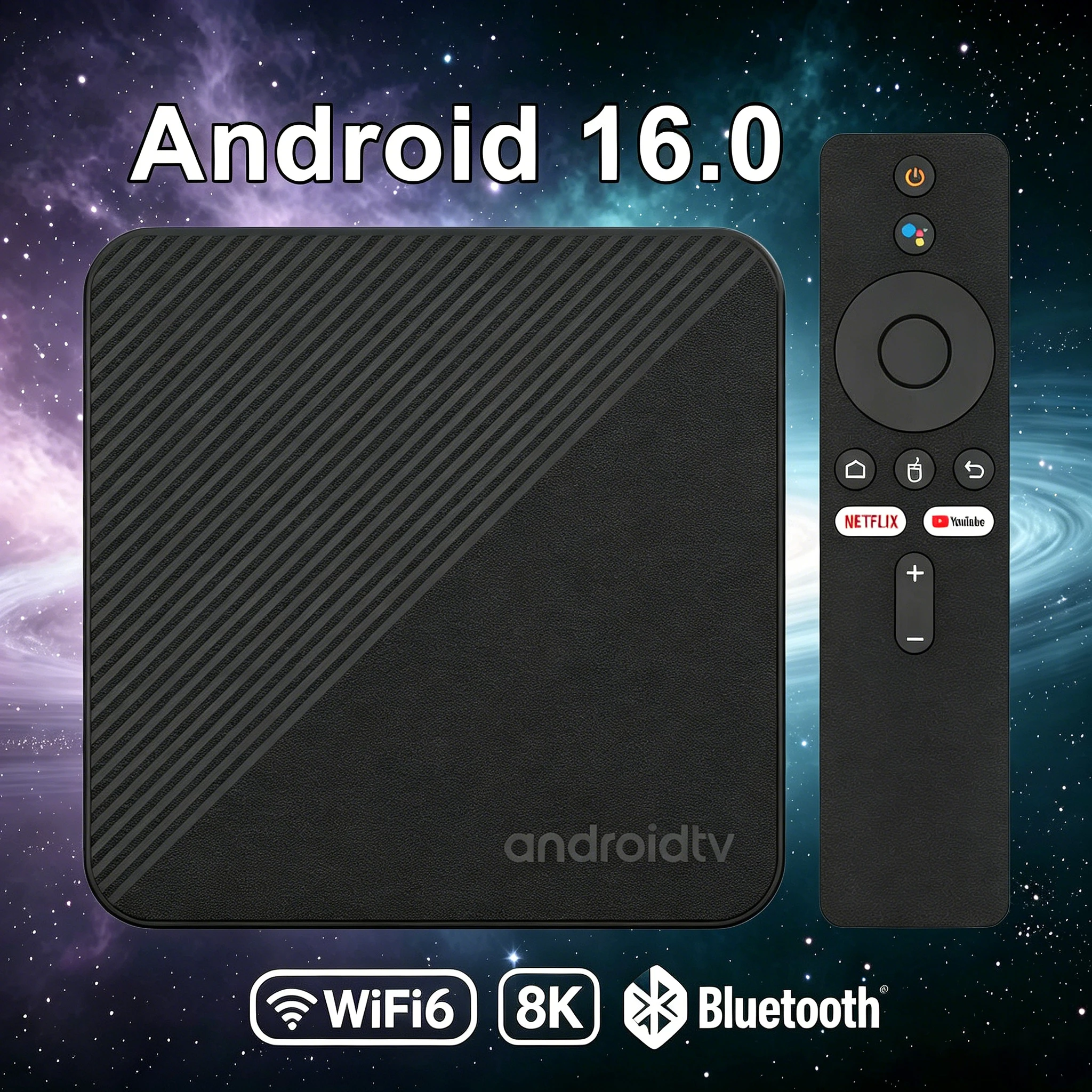 Android 16 Smart TV Box T8 RK3518 64GB 128GB Dual Wifi6 BT5.4 8K HD Video Google Fernbedienung Sprachassistent Media Player Set-Top-Box