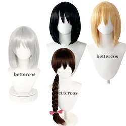 Anime Howl Sophie Hatter Cosplay Wig High Quality Heat Resistant Synthetic Hair Wigs + Wig Cap