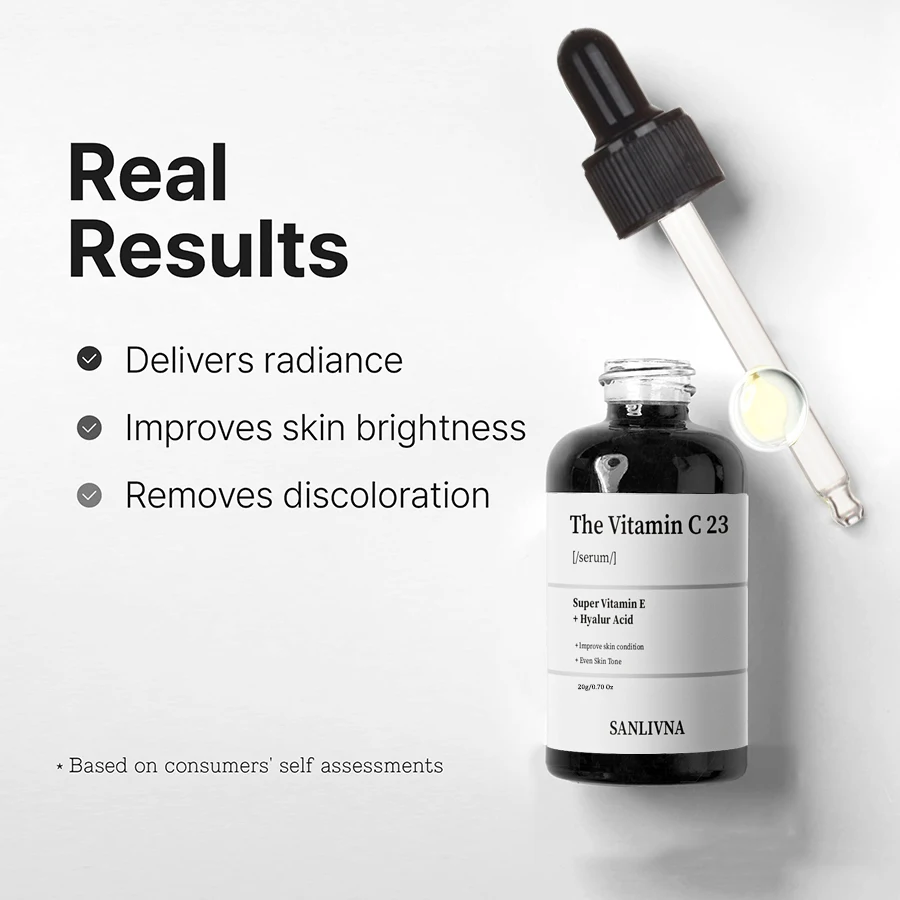 مصل فيتامين C 23% لإزالة البقع الداكنة وتفتيح البشرة، مصل الوجه المضاد للشيخوخة، تركيبة تبييض، العناية بالبشرة الزجاجية #4