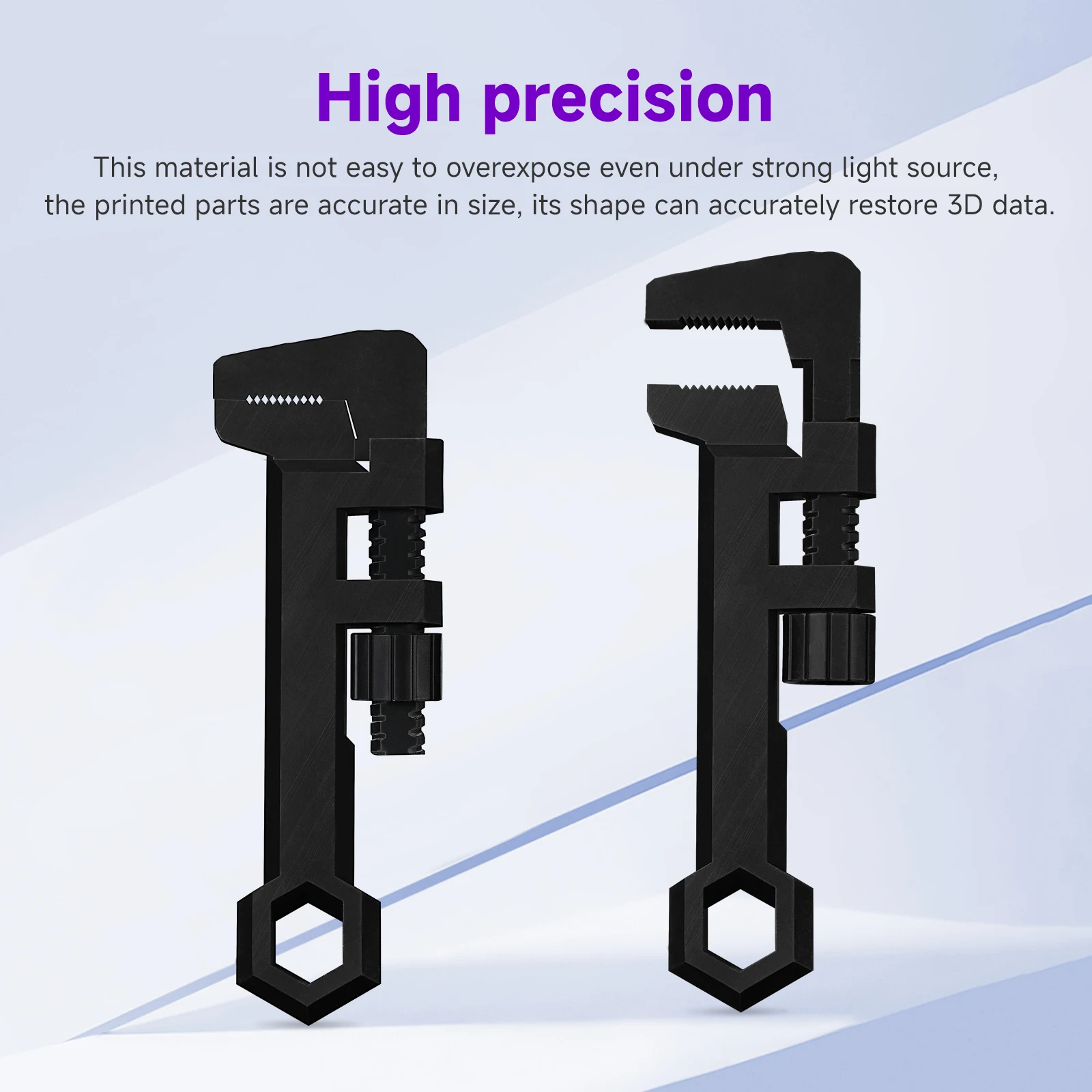 Imagem -04 - Resione-resina Fotopolímero para Impressora 3d Abs Resistente Como Lcd Sla Dlp Elegoo Anycubic 1kg 405nm