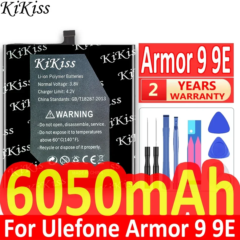 

Мощный аккумулятор KiKiss, 6050 мАч, 9E для Ulefone Armor 9 9E Armor9