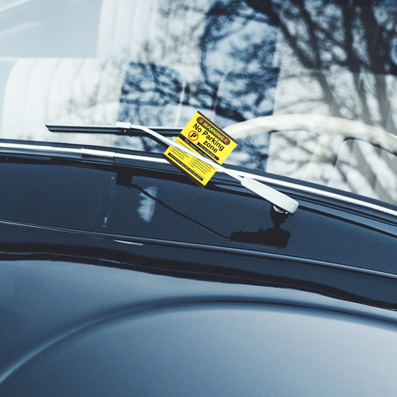 Sin pegatina de estacionamiento, recordatorio adhesivo impermeable para coche, garaje, centro comercial, estacionamiento público, señal de tráfico de seguridad
