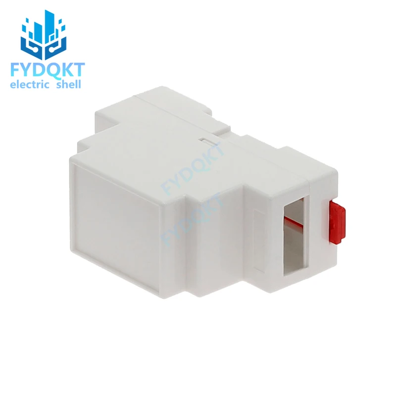 1PC  35-Rail Mounting Instrument Housing 88x37x59mm DIN Rail PLC Junction Box Plastic Electronics Shell Project Case 4-01