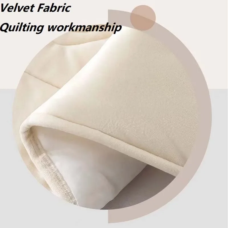 All-inclusive Velvet Quilted Bed Head Cover Short Plush Dustproof Headboard Cover Queen King Size Bed Back Dust Protector Cover