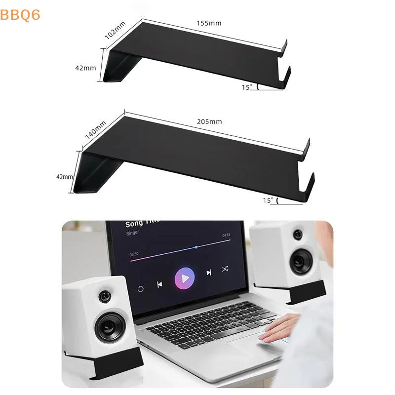 Support de haut-parleur de bureau en métal, avec base antidérapante, pour MR5BT, support sécurisé et installation dissimulée, 1 pièce