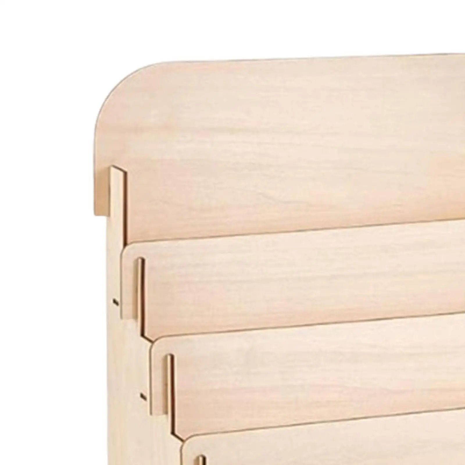 Card Display Stand Cabinets Decor Wood Business Card Display Holder for Book Table Cosmetics Hair Clips Postcards Sticker Retail