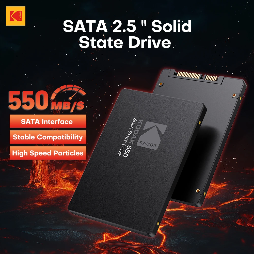 

KODAK Sata 3.0 Внутренний твердотельный накопитель 550 МБ/с SSD 1 ТБ 2,5-дюймовый жесткий диск 128 ГБ 256 ГБ 512 ГБ HDD для ноутбуков Destops