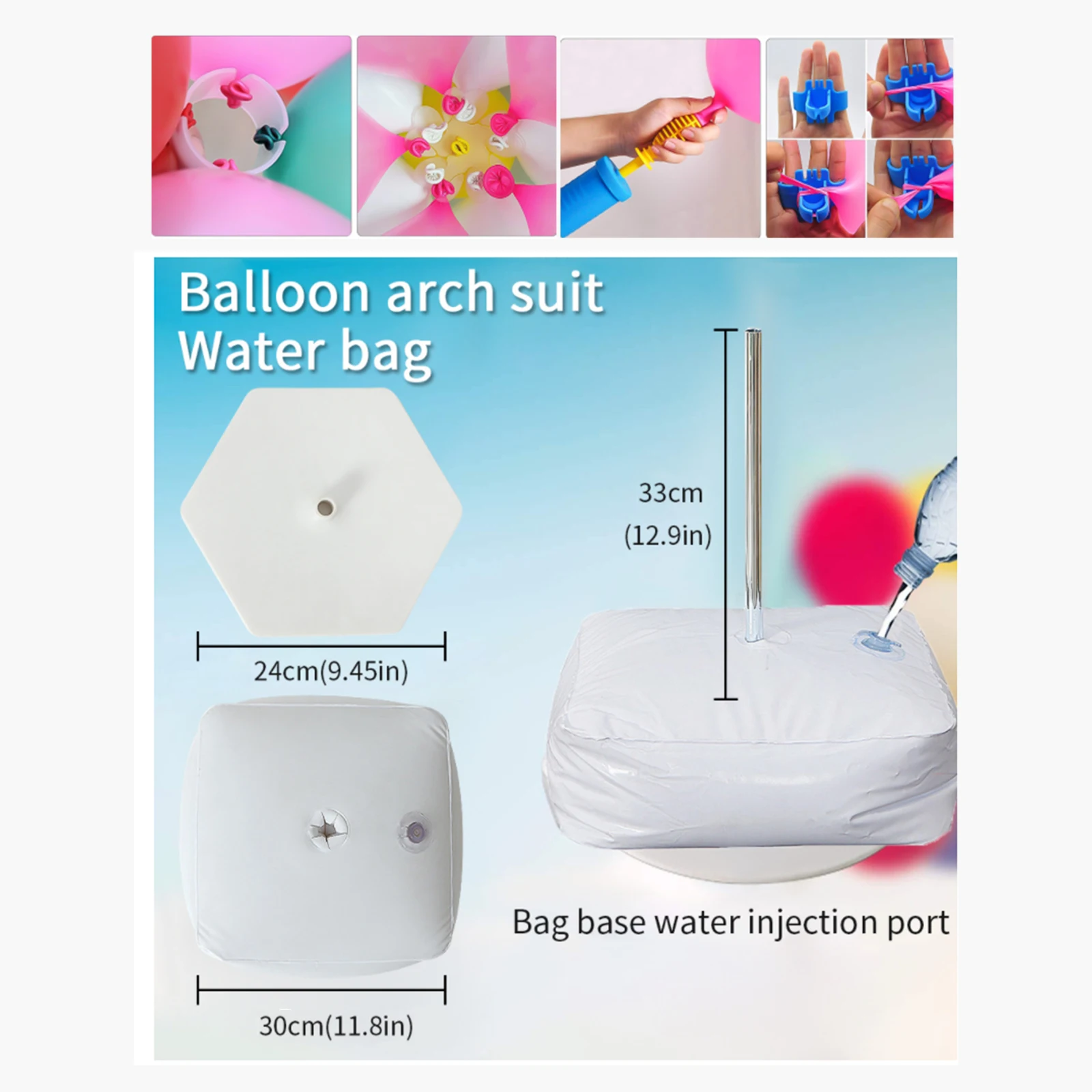 セレモニー,出生前,誕生日,結婚式の装飾用品用の調整可能なバルーン三角スタンドキット