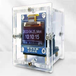 DIY ESP8266 mini weather clock kit temperature humidity wifi networking electronic digital clock diy making loose parts