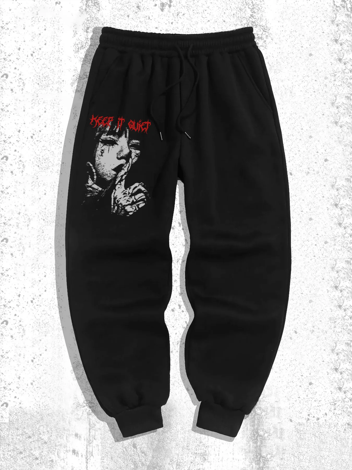 

Men's Gothic Style Printed Trousers Fashion Jogging Rope Trousers Hip-hop Sports Pants Comfortable Daily Wear Pants S-3XL