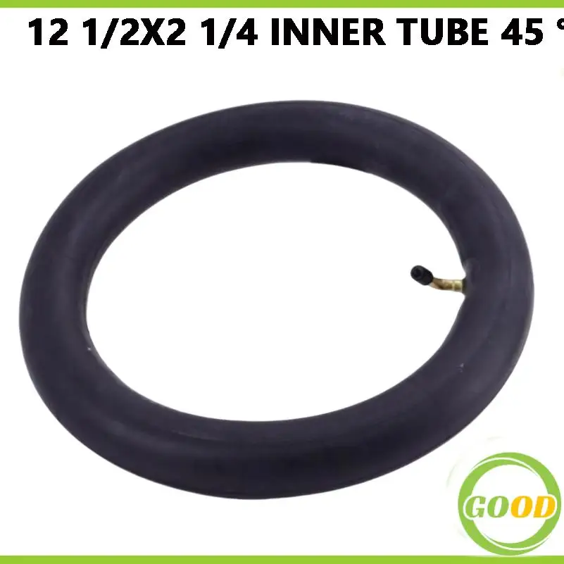 12 1/2x2 1/4 inner tube 45 °, 45 degree curved mouth inner tube, universal inflatable inner tube for electric scooter