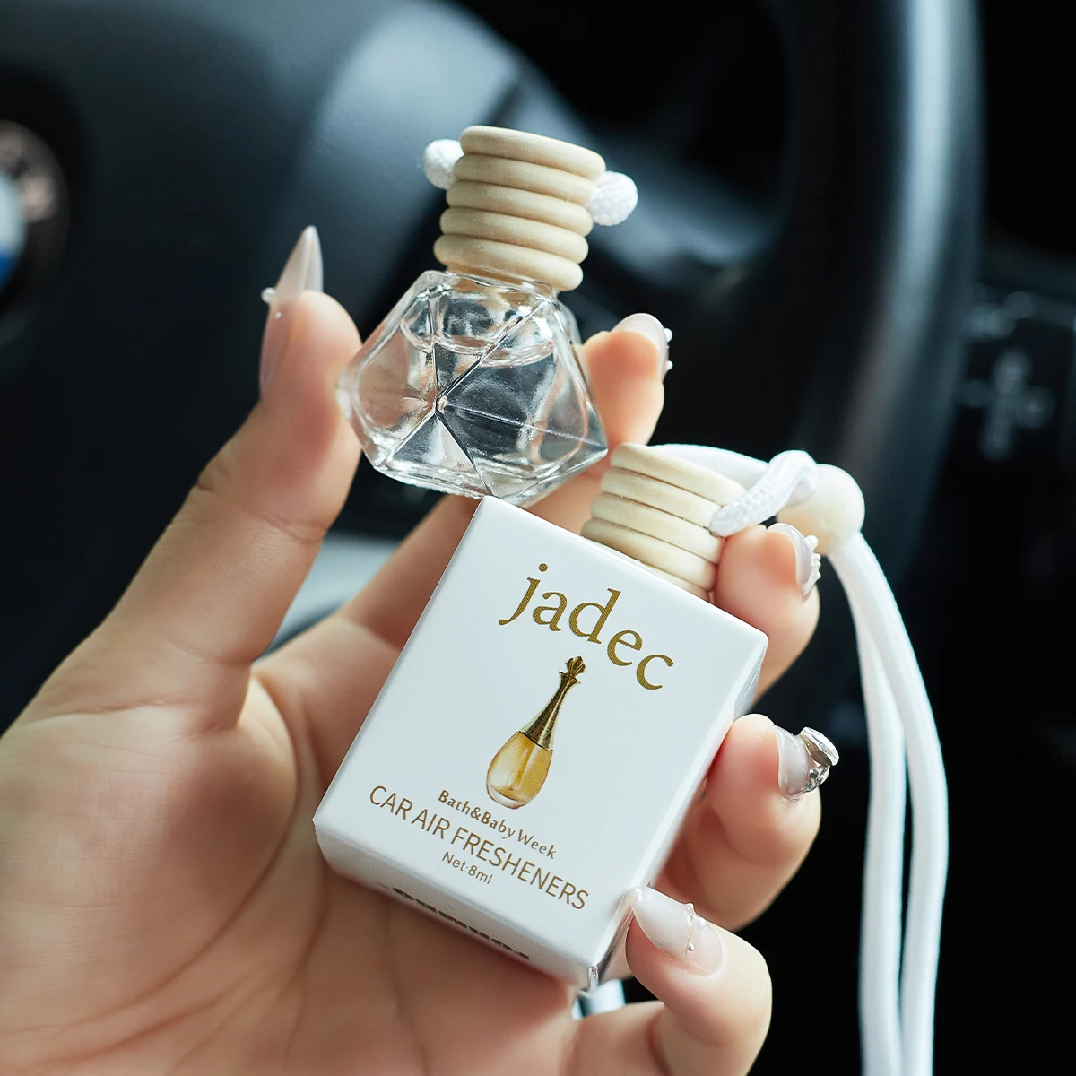 عطر سيارة، عطر سيارة يستخدم لملحقات السيارة الداخلية، معطر هواء للسيارة طويل الأمد، يحافظ على الساحرة والطازجة