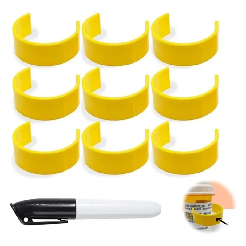 

Зажим для флаконов с лекарствами A29F, зажим для этикеток на флаконах с лекарствами, для легкой идентификации лекарств - флакон с этикеткой