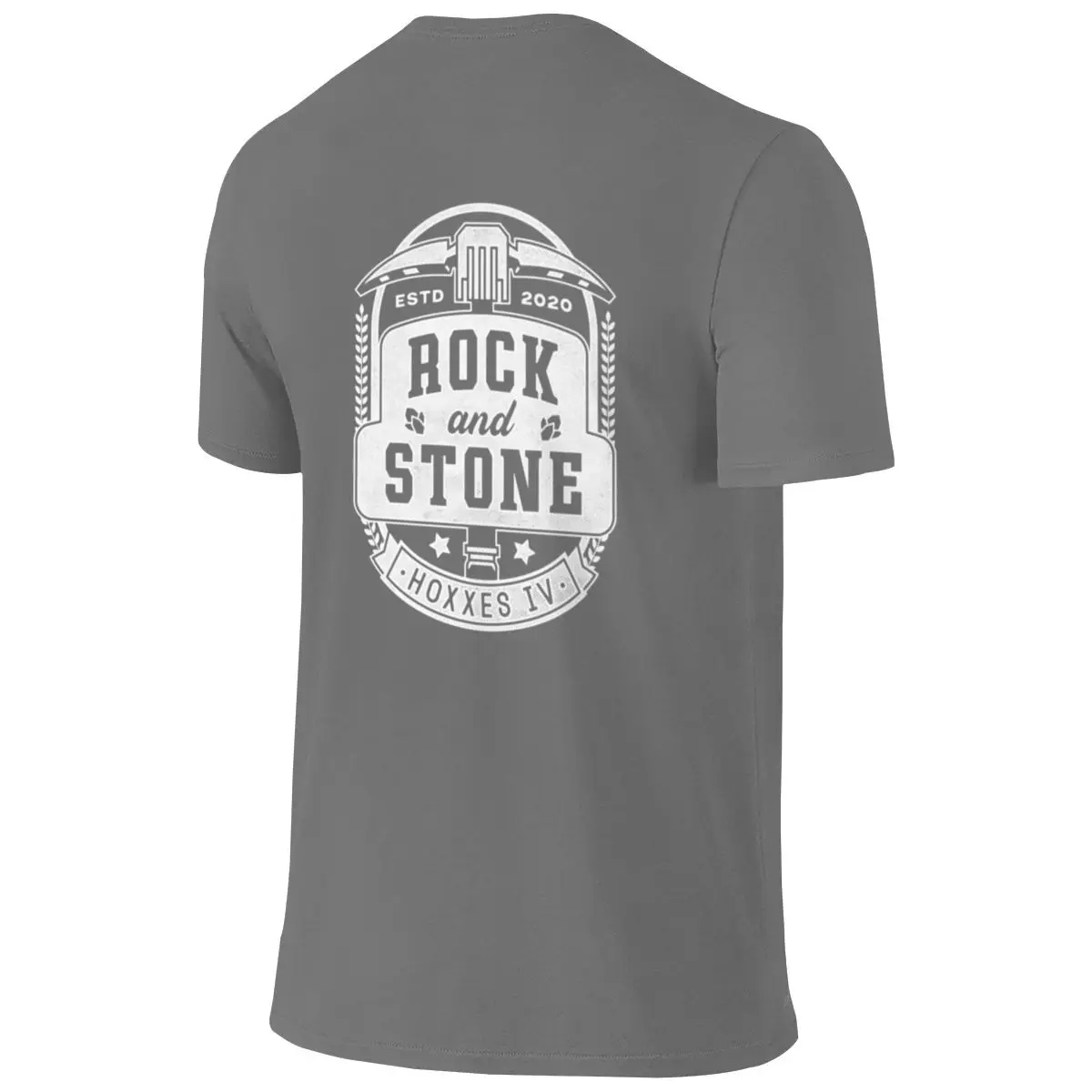 Rock And Stone Crest Standard Shoulder Reversible T-shirtHigh Street Style Not Easy To Loosen T-shirt