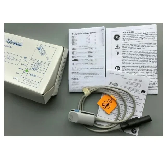 Para GE Original Datex-Ohmeda TruSignal SpO2 Sensor de dedo reutilizable REF TS-F1-H