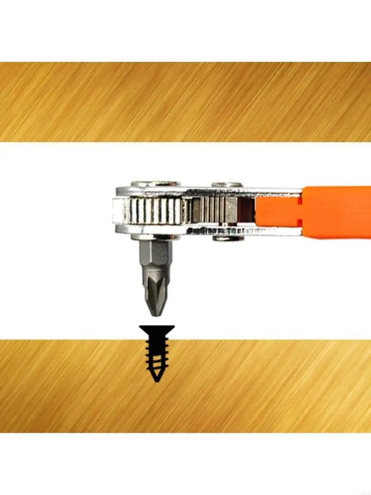 Ratcheting Screwdriver 36 Teeth Ergonomic Design with L Socket Wrench and Bits Set For Precisions Work