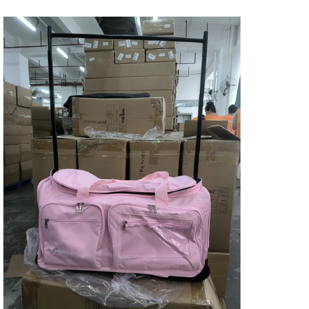 

Сумки-дафл для одежды с вешалкой для отпуска и деловых поездок (розовые)