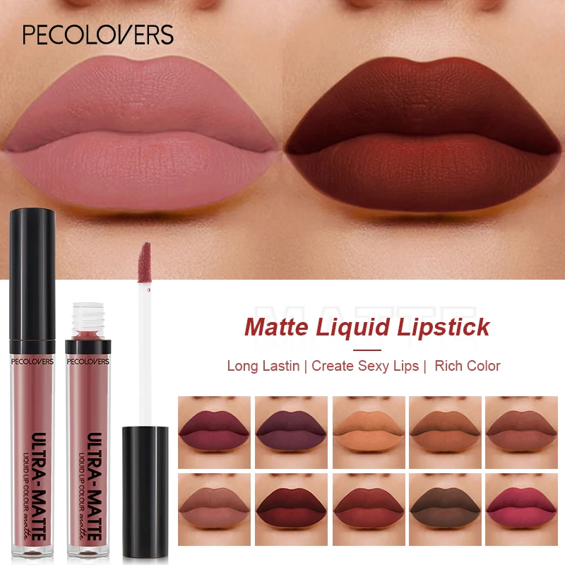 12 Colors Matte Velvet Lipstick Lipliner Waterproof Lipstick Lip Gloss Lasting Lip Makeup Cosmetics