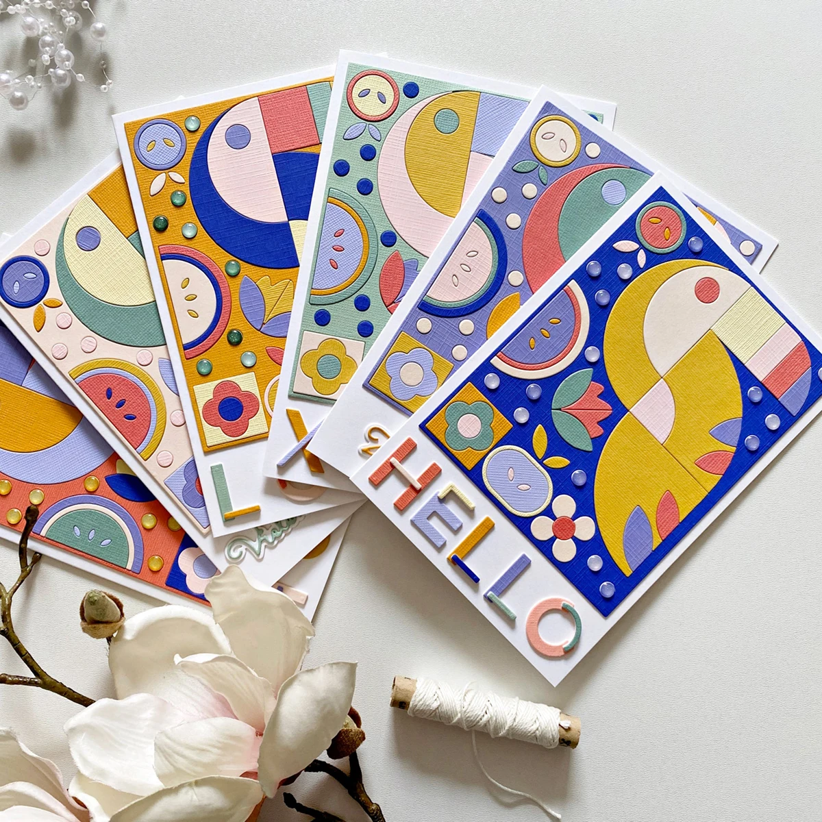 Addycraft-قوالب قطع معدنية لسجل القصاصات ، مجموعة قوالب خلفية الطوقان التجريدي ، سكين حرفي ، استنسل لكمة القالب