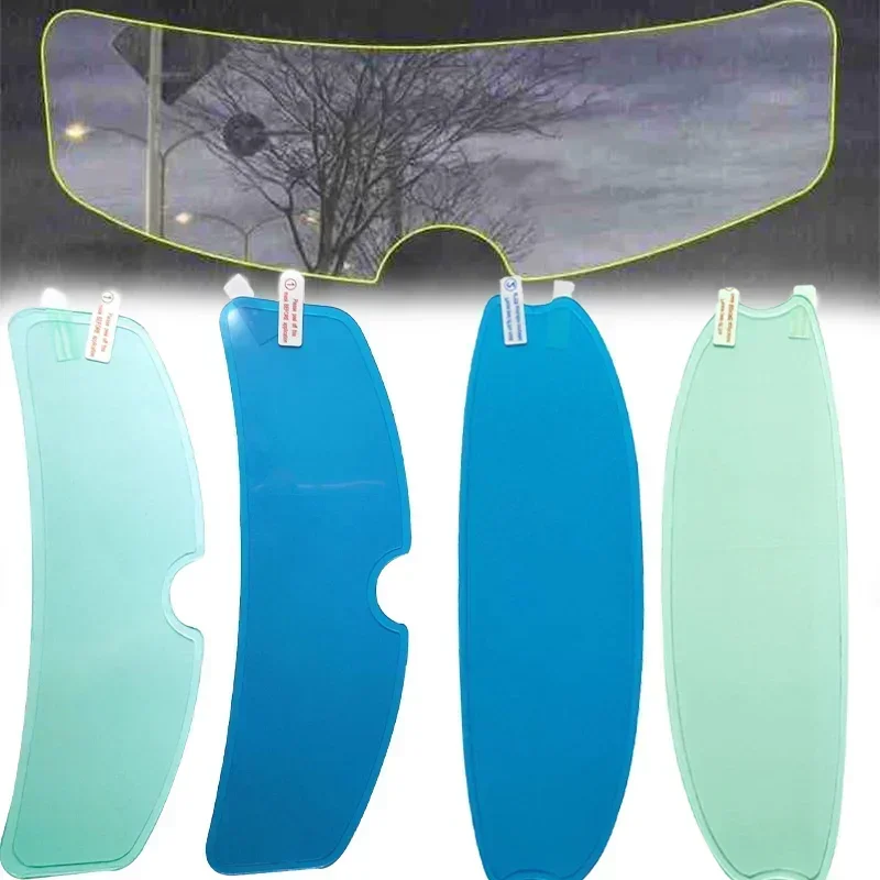 1/4PCS Motorcycle Helmet Clear Patch Film Anti-Fog Anti-Rain Film Nano Coating Sticker Motorbike Helmet Tools Accessories