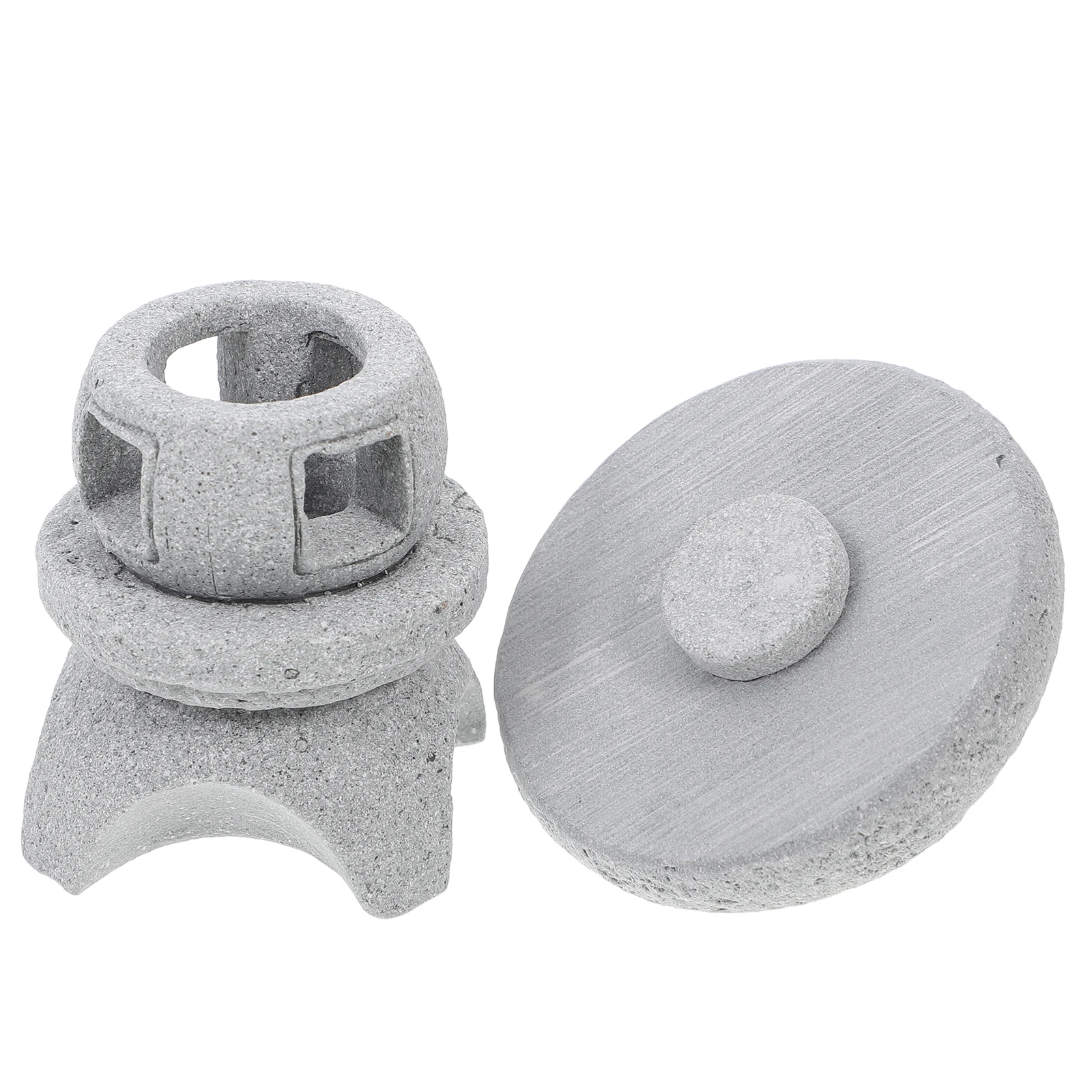 

Garden Pagoda Ornament Stone Pavilion Statue Durable Fine Workmanship Exquisite Realistic Appearance Unique Creative Design Easy