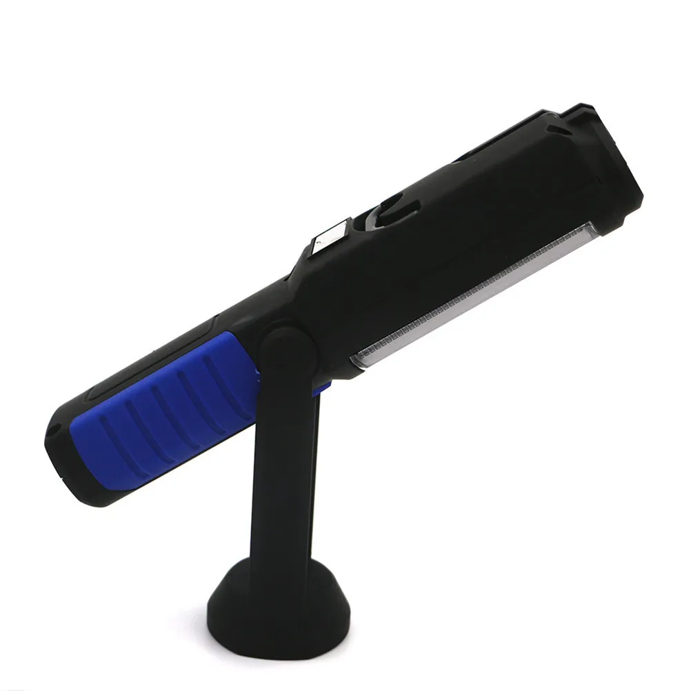 USB Rechargeable Portable Torch 1Cob Super Bright White Work Light Rotatable Magnetic Hook Emergency Flashlight Lantern